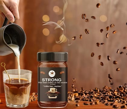 Brewstar Strong Coffee | Roast & Ground Coffee | Instant Coffee | Premium Coffee | Strong Coffee | Great Aroma | Authentic Taste (50gm)