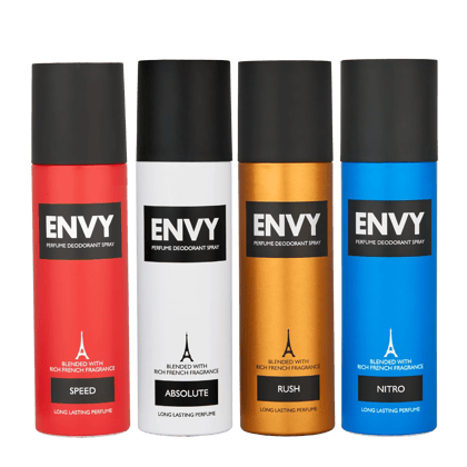 ENVY SPEED + Absolute + Rush + Nitro Deodorant Combo -480ml