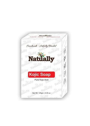 NATUALLY 100% NATURAL HANDMADE SKIN LIGHTENING KOJIC ACID SOAP 125g-NATUALLY 100% NATURAL HANDMADE SKIN LIGHTENING KOJIC ACID SOAP 125g