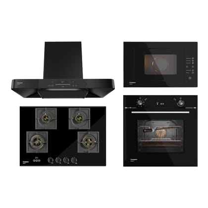 Crompton Chimney + Hob + Oven + Microwave Combo CRCHOM-10