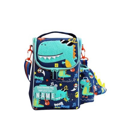 Lunch Bag for Kids,Men, Women (Vertical Dinosaur)