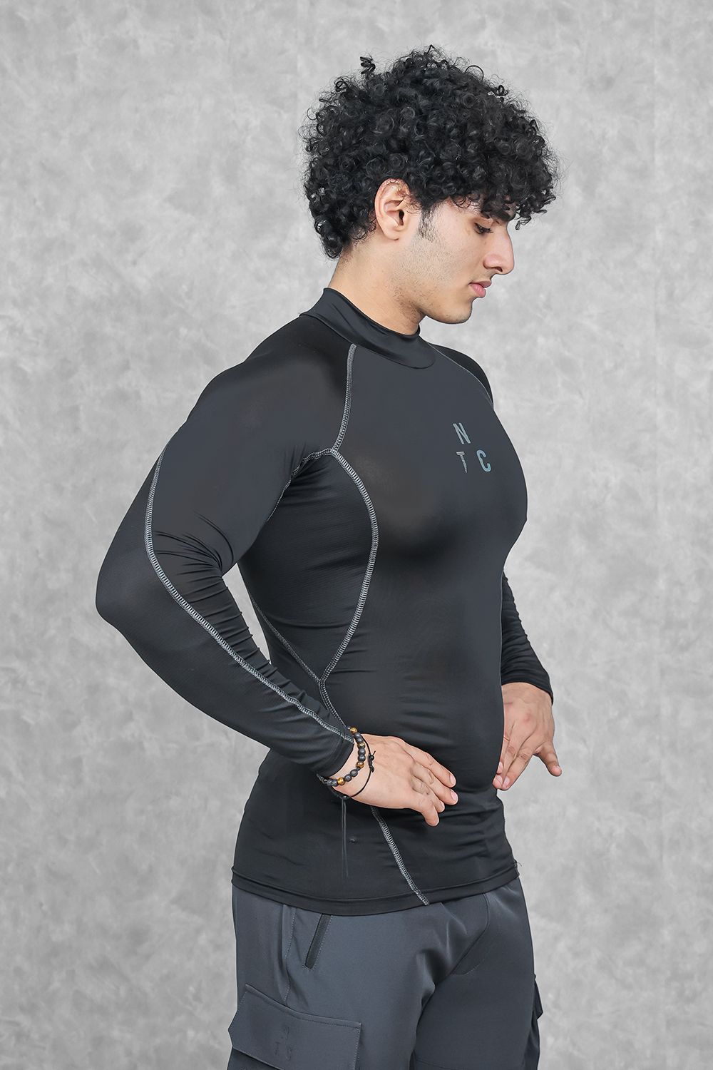 Critical Compression Full Sleeve T-shirt - Black-XXL