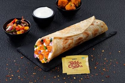 Diced Smoky Paneer Salad Wrap