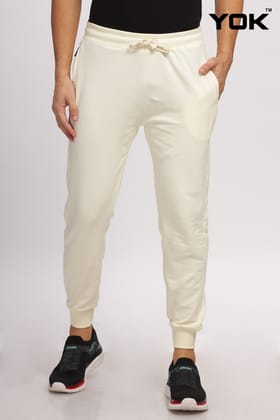 SimplySolid Off-White Joggers-S