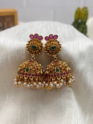 Jadau Jhumka Earrings 1113