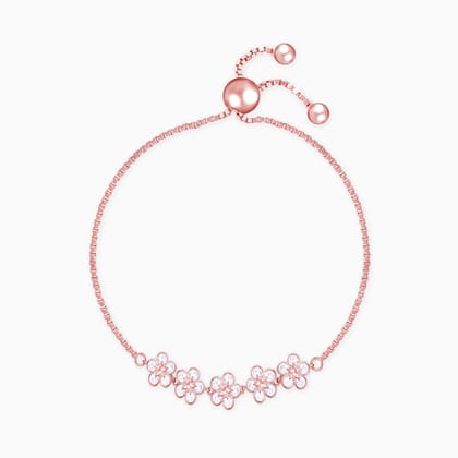 Rose Gold Floral Lover Bracelet