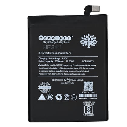 Mobatree Original Mobile Battery for Nokia 2.1 - HE341, 3000mAh (6 months Guarantee)