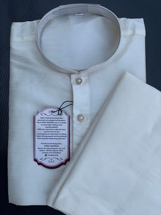 White Men\'S Kurta Pajama Set - Customizable Plain Design, Indian Ethnic Attire For Weddings, Parties, Festivals -India (Size - 36) by Rang Bharat