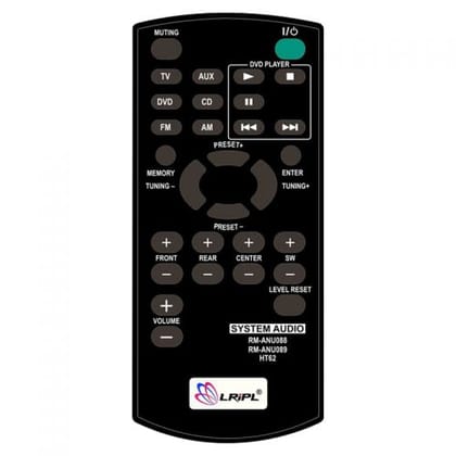 SONY AUDIO (RM-ANU088, RM-ANU089) Home Theater Replacement Remote Control by LRIPL