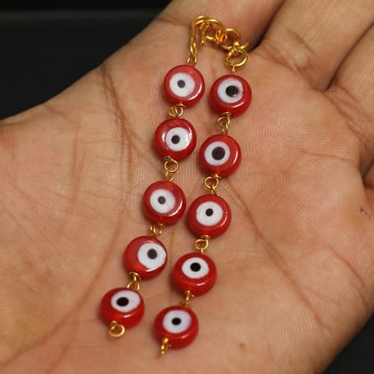 Extender Evil Eye Connector Red-Red / Free Size / 1 Pc