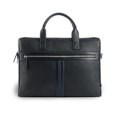 Heritage Striped Briefcase-Black / One Size