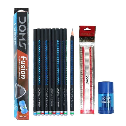 Doms fusion extra dark pencil 10 pc