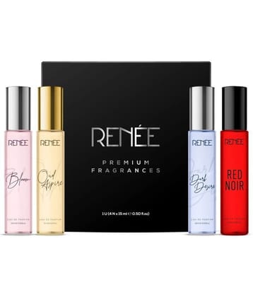 RENEE Womens Premium Perfume Gift Set Combo Pack of 4 Eau De Parfum, Long Lasting Scents - 15ml