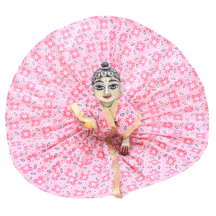 Flower printed pink summer dress for bal gopal ji-1