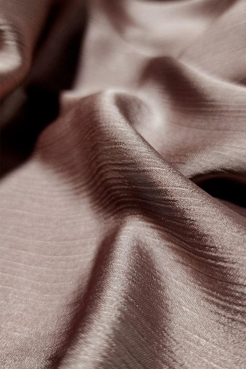 Crinkle Silk - Satin Hijab - Copper-Copper