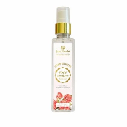 Just Herbs Steam Distilled Rose Water Facial Mist 100ml