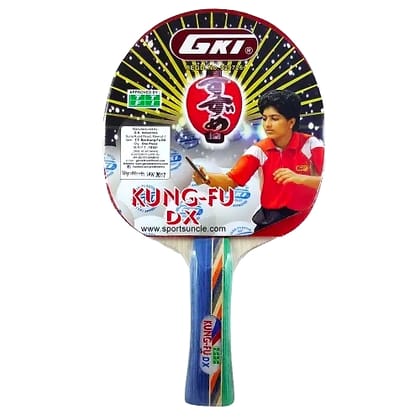 GKI Wood Kung Fu DX Table Tennis Bat: Premium Ping Pong Racket for Amateurs and Professionals (Packing - 1 Unit) by Total Sporting And Fitness Solutions Pvt Ltd