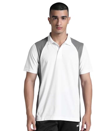 Train Vertical Clrblock Polo Adults White