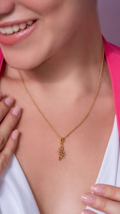 Petals Silver Pendant with chain | 22KT Gold Vermeil-Yellow Gold / 16 inches + 1 inch Extension