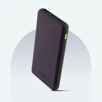 10000 mAh Ultra Slim 22.5W QC+PD Power Bank-Purple