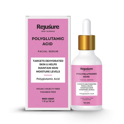 Rejusure Polyglutamic Acid Facial Serum Targets Dehydrated Skin  Helps Maintain Skin Moisture Levels  30ml-Rejusure Polyglutamic Acid Facial Serum Targets Dehydrated Skin & Helps Maintain Skin Mo