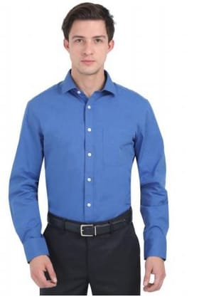 Marks & Spencer Formal Shirts-Royal Blue