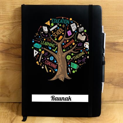 School Life Personalized Diary.-Black