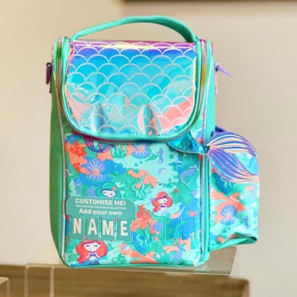 Cute 3D Designed Insulated Lunch Bag for Kids-Mermaid