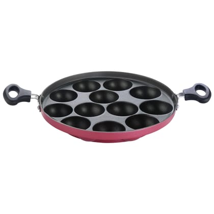 Premier Non Stick Deluxe Paniyara Pan with Handle - 12 Cavity