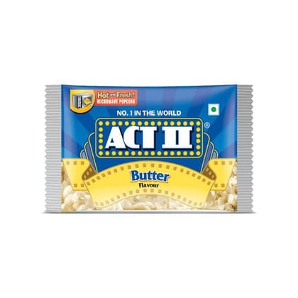 Act II Microwave Popcorn - Butter Lover's, 99 gm Pouch