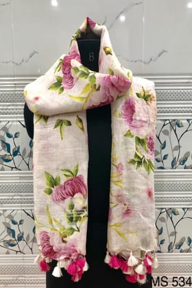 Digital Printed Linen Scarf