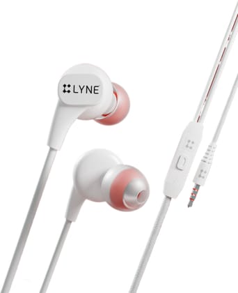 LYNE Signal 7 Magnetic Wired  (White, In The Ear)