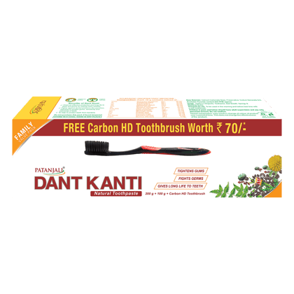 DANT KANTI NATURAL TP.-300G+BRUSH Rs70/-