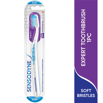 Sensodyne Expert Toothbrush - With 20X Slimmer & Soft Cross-Active Bristles, 1 Pc