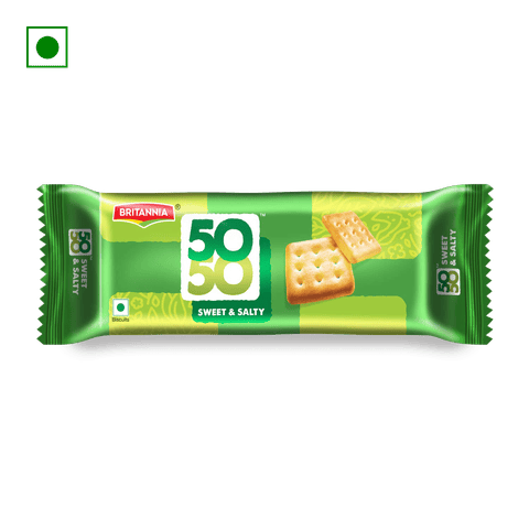 Britannia 50-50 Biscuits, 40 gm Pack