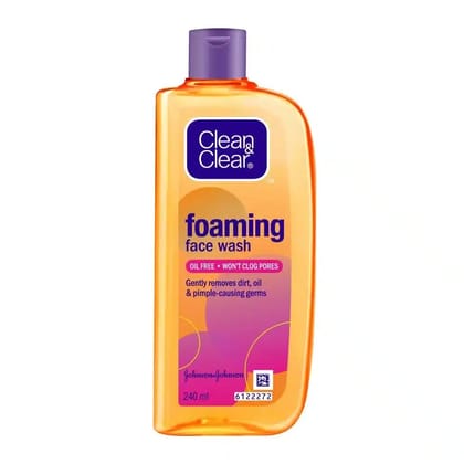 Clean & Clear Foaming Facewash for Oily Skin Brown 240ml