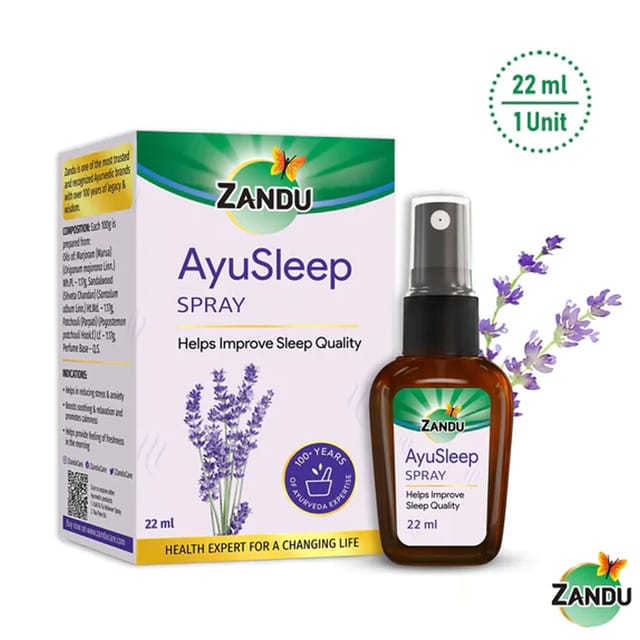 AyuSleep | Ayurvedic Sleep Spray for Quick & Deep Sleep (22ml)