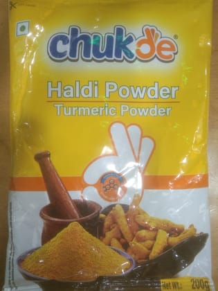 Chukde Haldi powder Turmeric powder Net wt: 200g 
