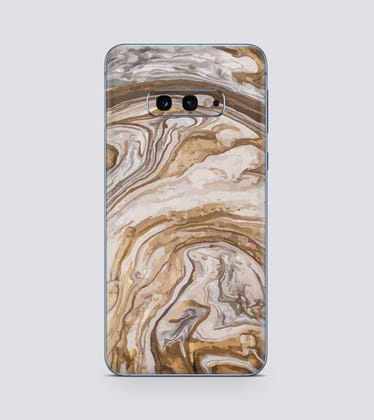 Samsung Galaxy S10 E-Golden Swirl Back