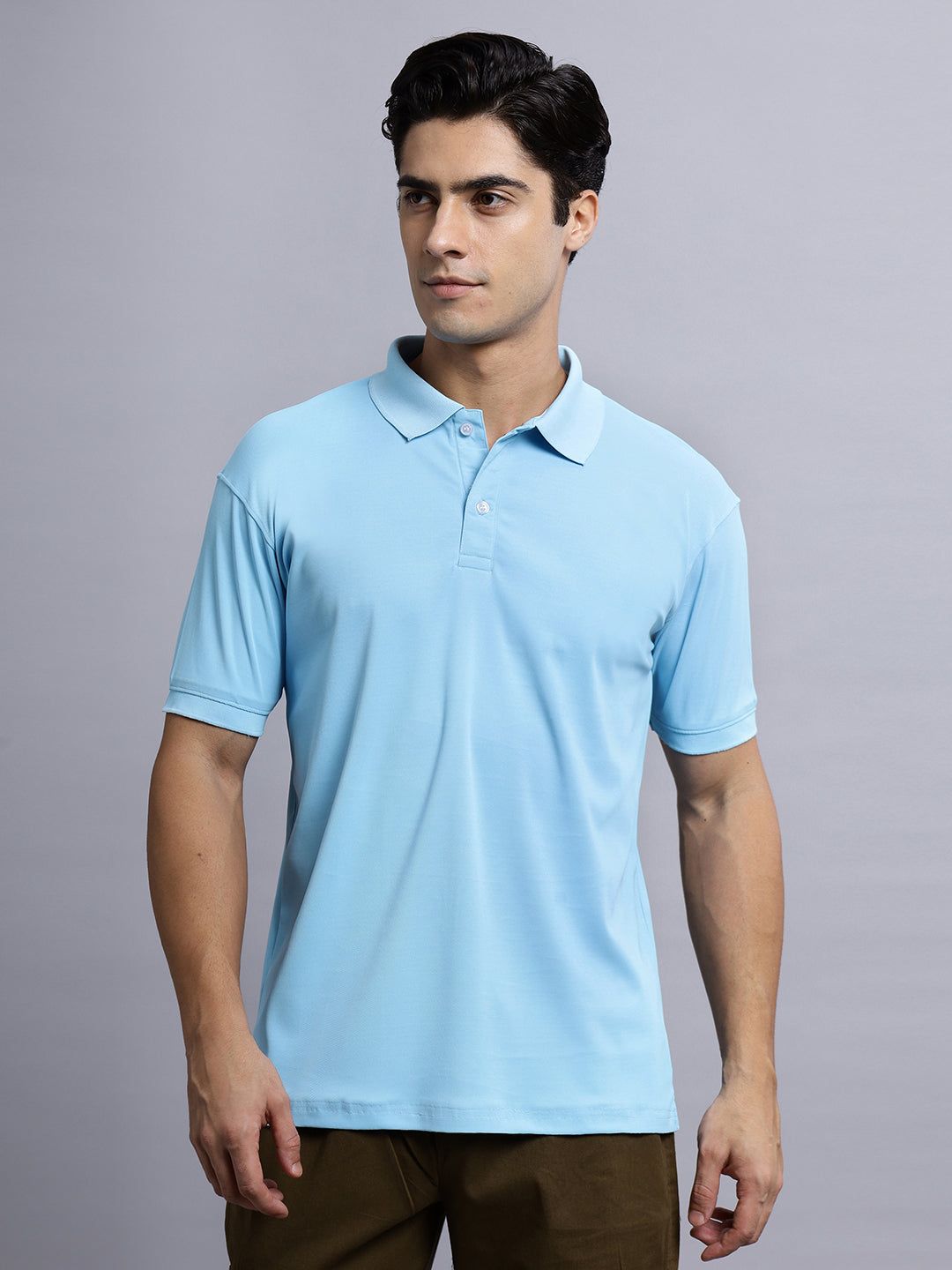 Honeycomb Skay Polo Solid T-Shirt-M