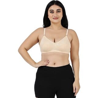 Women Full Coverage Non Padded Bra(Skin)