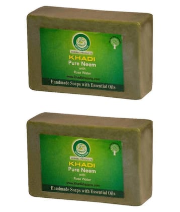 Khadi Herbal Neem Soap 125 gm - Pack of 2