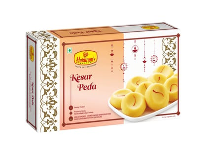 Haldiram's Kesar Peda Packed Sweets - 250 Gm