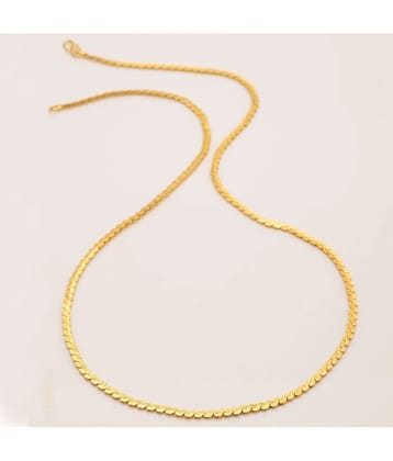 FASHION FRILL - Gold Plated Chain ( Pack of 1 ) - Golden