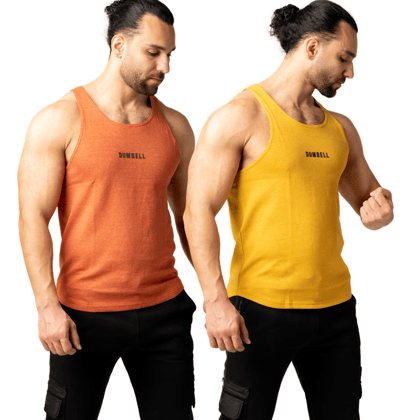 Dynamic Duo Tanks – Orange & Yellow-M / M