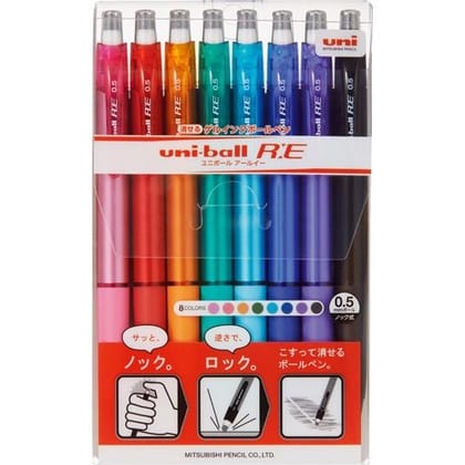 Uni Erasable Knock Ballpoint Pen