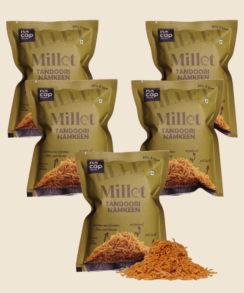 Combo | Millet Tandoori Namkeen 50 Gm | Pack of 5