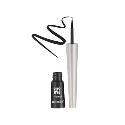 Swiss Beauty Eye Popping Eyeliner-Shade No. 1 — ONYX BLACK