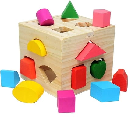 Wooden Educational Toys Shape Matching Blocks Toy For Children