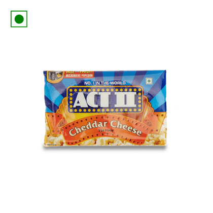 ACT II Microwave Popcorn - Cheddar Cheese, 99 gm Pack